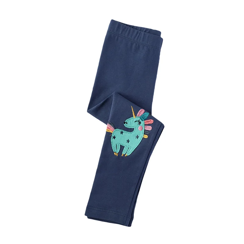 Новинка осенне зимние леггинсы с единорогом для маленьких девочек детская