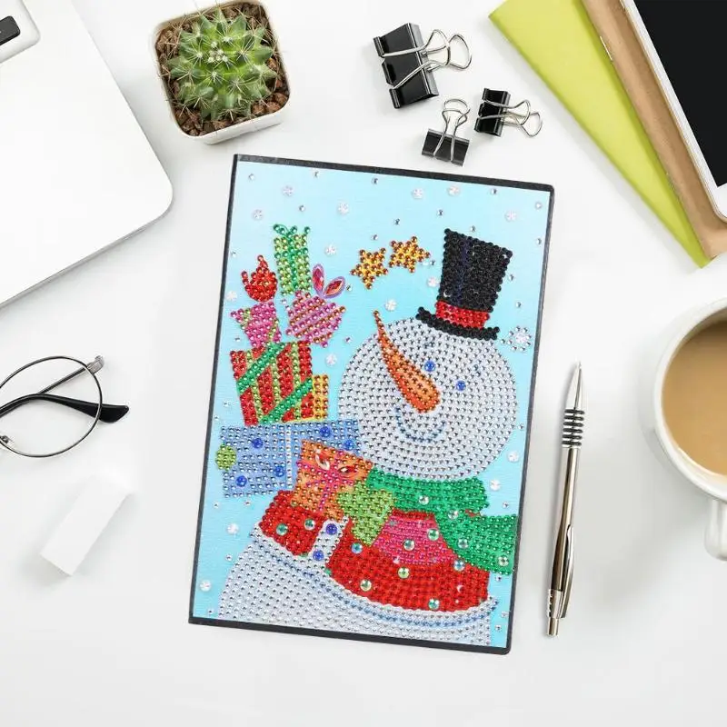 60 страниц Алмазный альбом для рисования DIY Рождество Navidad алмаз особенной формы вышивка крестиком A5 тетрадь Дневник Книга