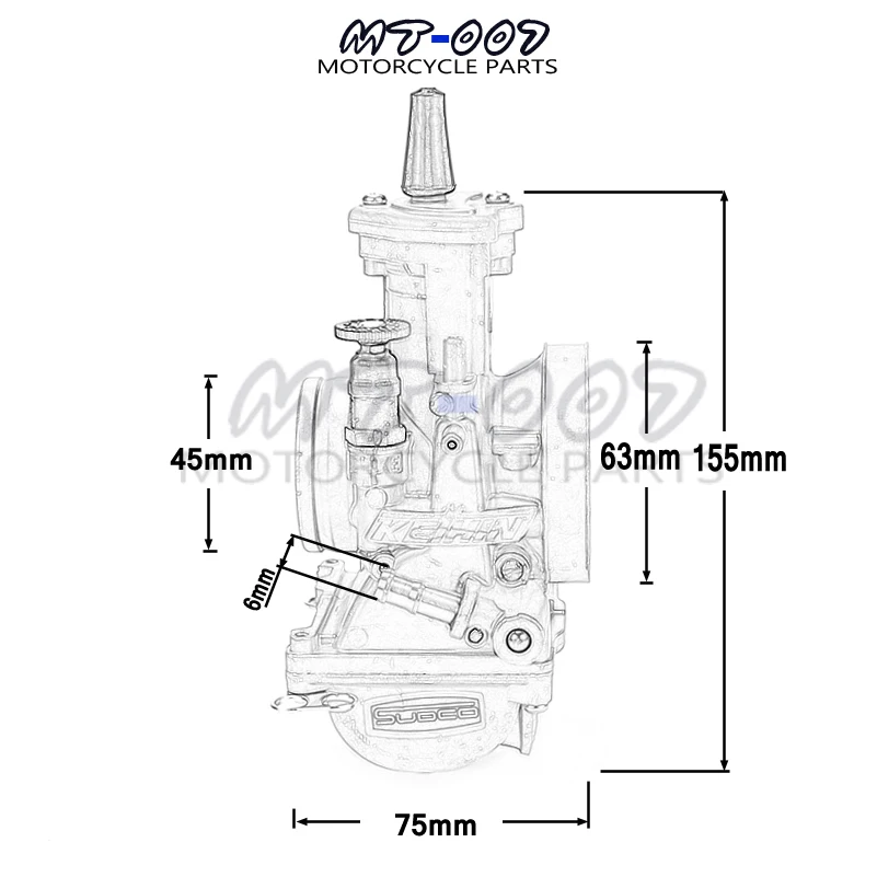 Карбюратор PWM 36 38 40 мм для 200cc 400cc 2T 4T Racing PWM38 карбюратор скутера мопеда квадроцикла