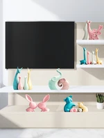 modern creative trinkets indoor living room porch tv shoe cabinet wine cabinet art rabbit decoration