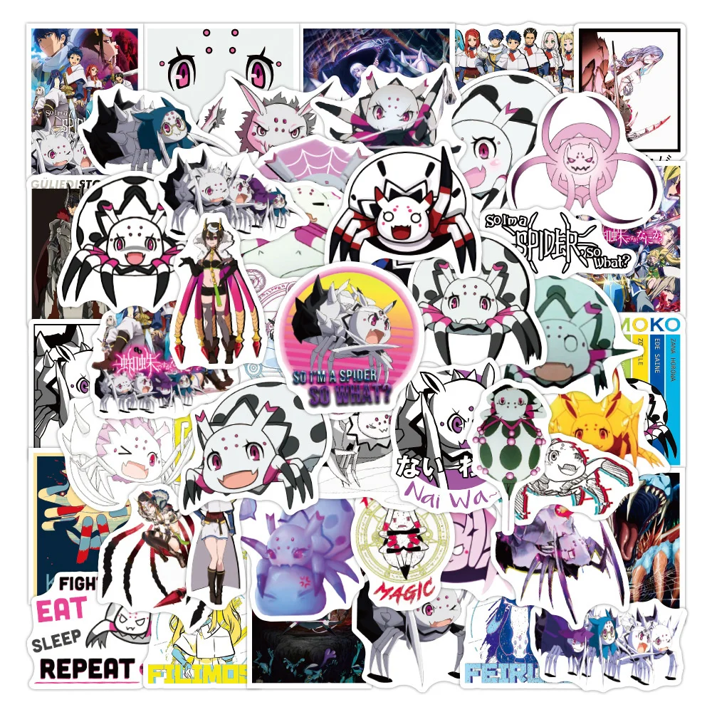 

10/30/50PCS Cartoon Anime I Am A Spider So How To Stickers Suitcase Luggage Guitar Notebook Graffiti Stickers Wholesale