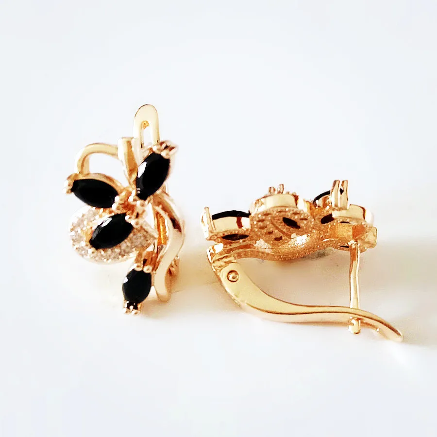 Золотые серьги 585 Женские Ювелирные изделия роскошный подарок на день рождения