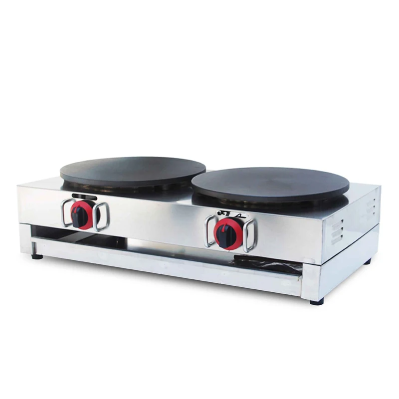 Коммерческая электронная блинная машина с двойной горелкой 220 В/110