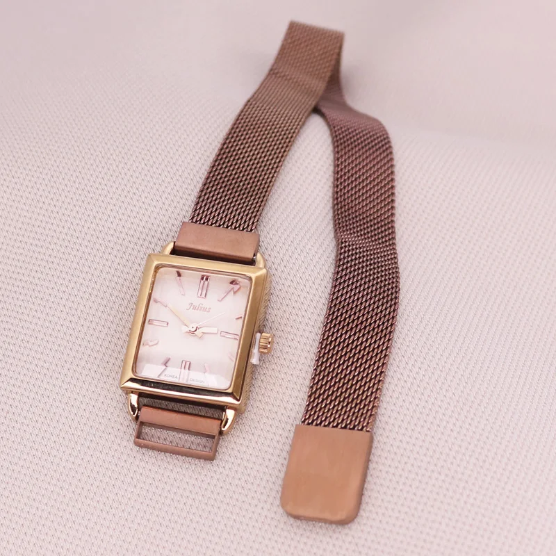 Женские часы с магнитной пряжкой японские кварцевые Элегантные Простые Модные