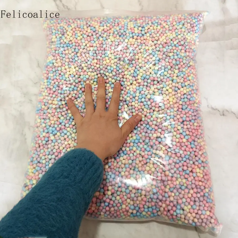 250 г 6-8 мм мини цвета Полистирол Пенопласт Наполнитель шарики украсить