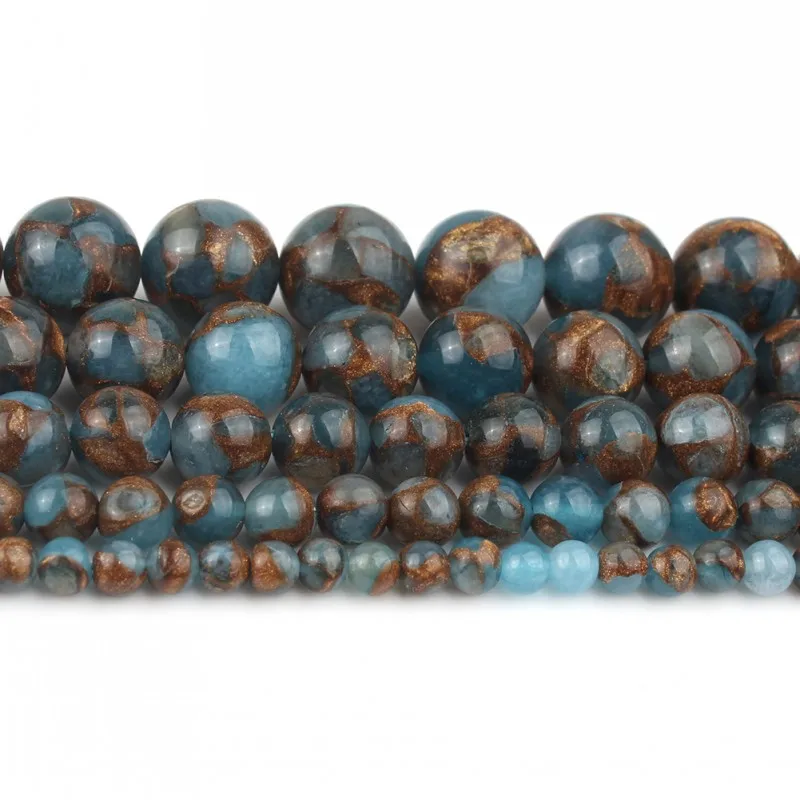 Натуральный ожерелье из синего перегородчатого камня для изготовления