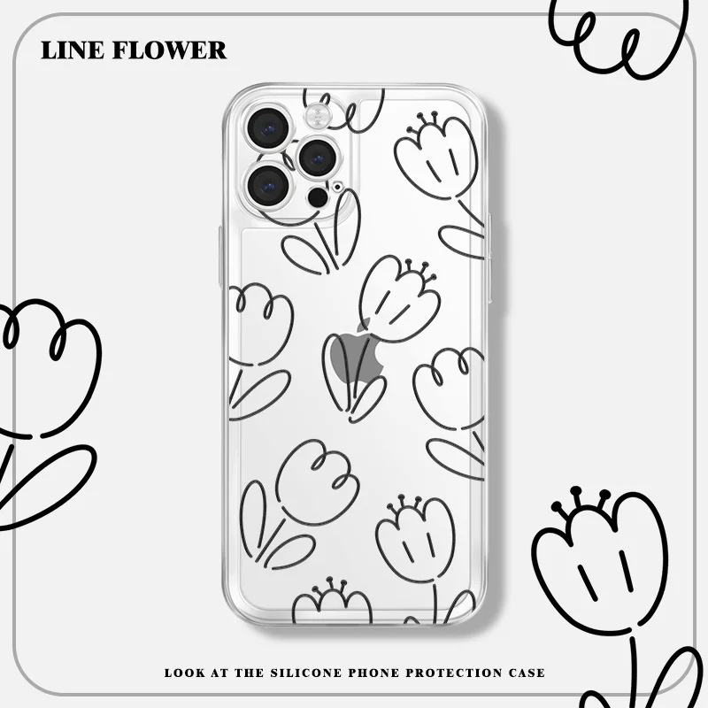 

New for iphone 13 12 Apple phone case Japan and South Korea iPhone 12promax flower photo frame case 78px