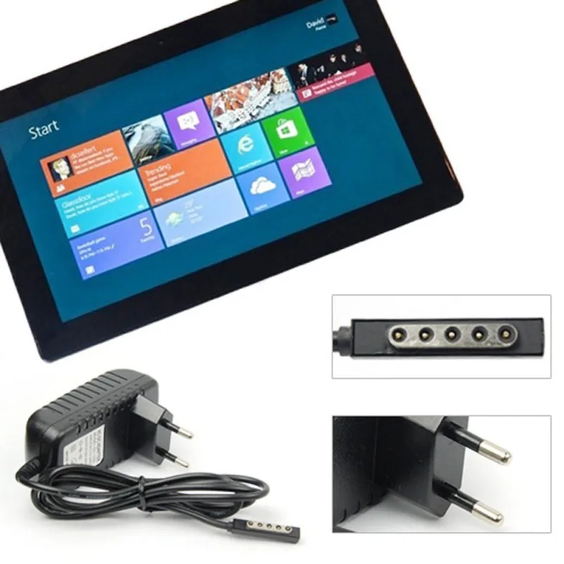 AC Power Adapter Tablet Computer Wall Charger Cable Cord for Microsoft Surface 2/RT | Электроника