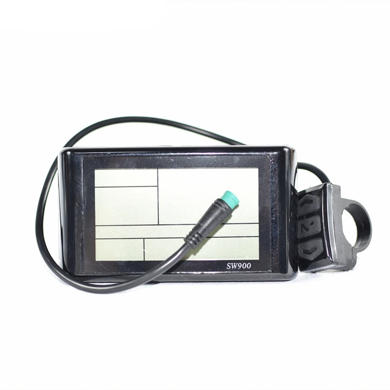 

Electric Bicycle Display SW900 Ebike LCD Display 24V 36V 48V 60V 72V Ebike Accessories Waterproof Plug