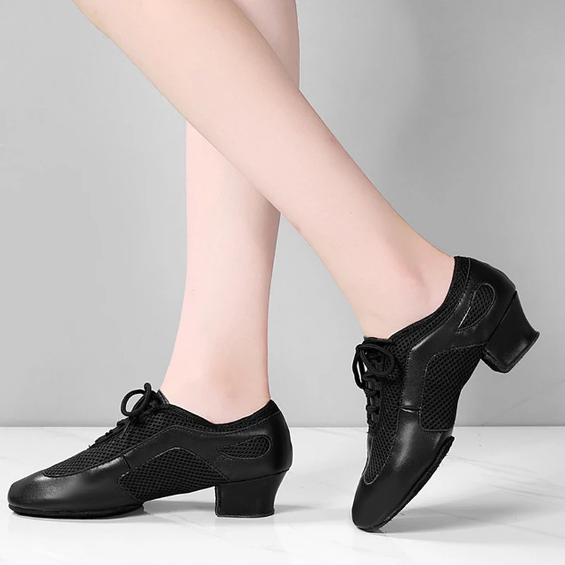 Туфли из ткани Оксфорд для мужчин и женщин кроссовки учителя танцев бальных