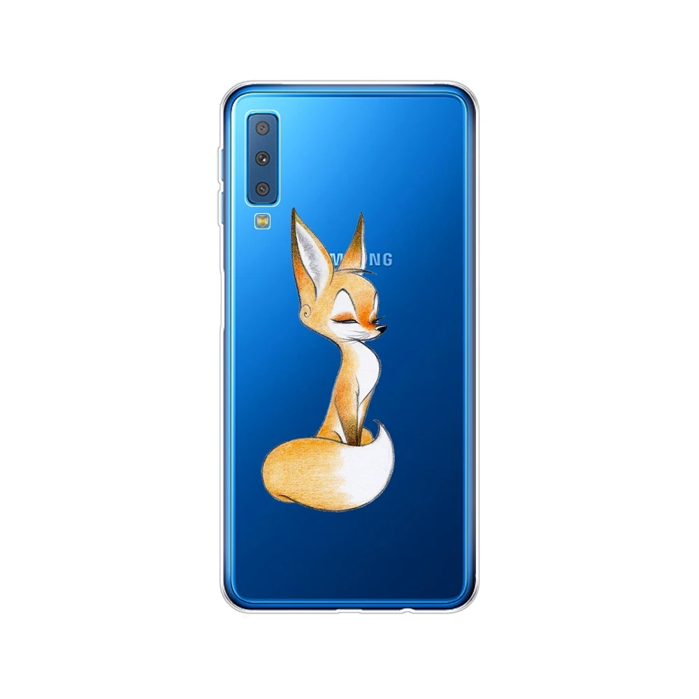 Чехлы для Samsung Galaxy A7 2018 чехол силиконовый цветной телефона A750 A750F защитный 6 0