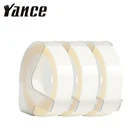 Yance 3 шт. белый 9 мм 6 мм 12 мм 3D тиснение кассета для Dymo тиснение этикеток производитель ПВХ этикеток лента Dymo для Motex E101