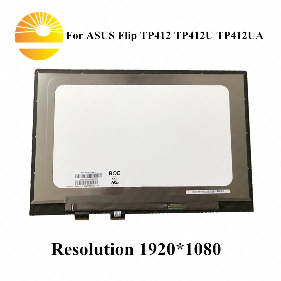 ЖК дисплей с сенсорным экраном 14 дюймов FHD B140HAN04.1 для ASUS Vivobook Flip TP412 TP412U