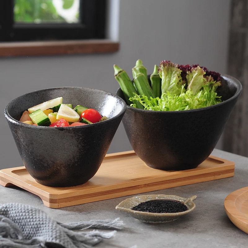 

Creative Ceramic Bowl Noodle Salad Porcelain Dessert Soup Sauce Food Fruit Bowl Eco Friendly Vaisselle Cuisine Tableware DF50W