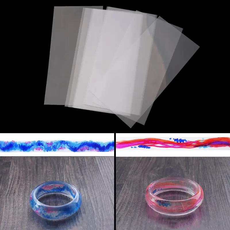 

10Pcs Jewerly Epoxy Bracelet Ring Mold Hand Resin Craft Ink-style Film Fillings