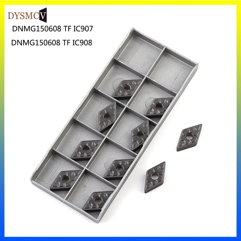 

10pcs DNMG150608 TF IC907 / IC908 Internal Turning Tools DNMG 150608 Carbide inserts Lathe cutter Cutting Tool CNC Tools