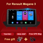 Автомагнитола 2 Din, Android, мультимедийный видеоплеер для Renault Megane 3 2009-2014, 9-дюймовый сенсорный экран, Bluetooth, GPS-навигация