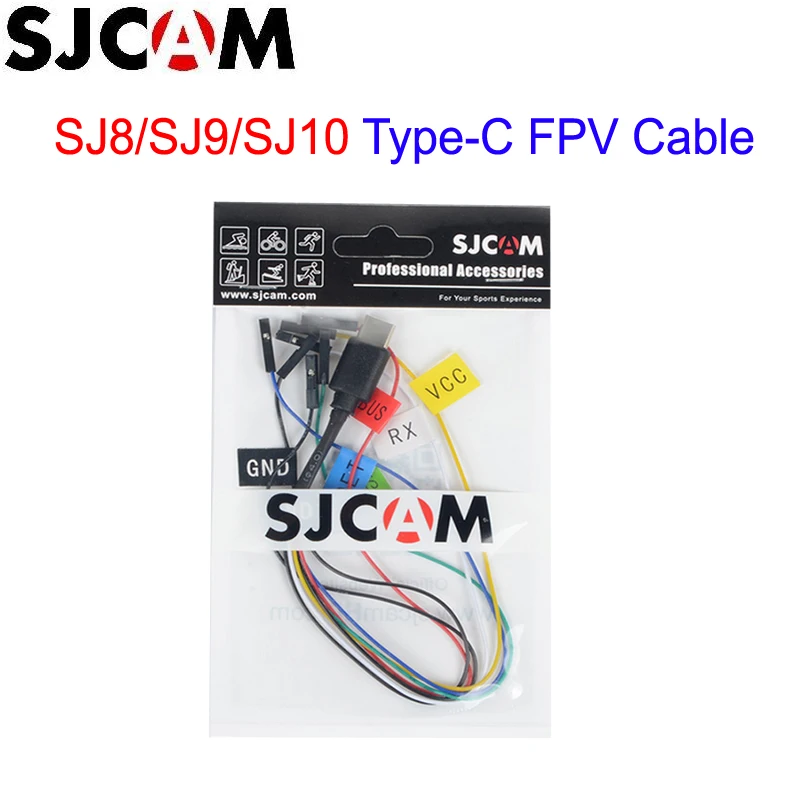 Кабель для дистанционного спуска затвора SJCAM SJ8 SJ9 SJ10 Type-C FPV антенны экшн-камеры Pro