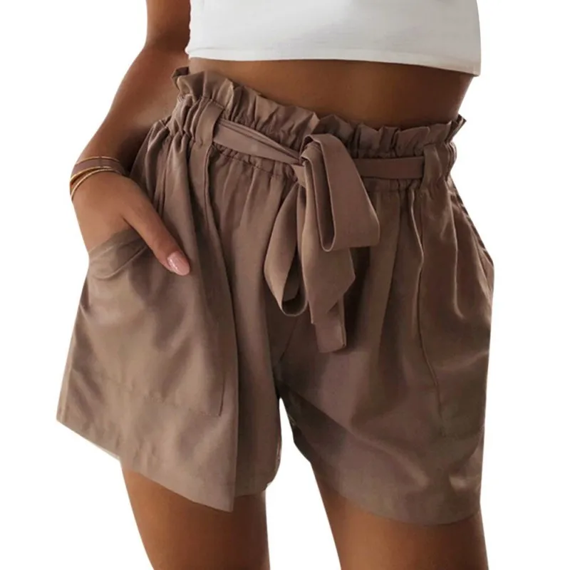 

womens shorts summer short femme Loose Plus Size Rope Tie Shorts Sport Trousers summer shorts feminino sportDrop Fast Shipping