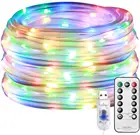 Светодиодная гирлянда с питанием от батарейки, 8 режимов, сказочные огни с дистанционным таймером, уличное украшение для сада