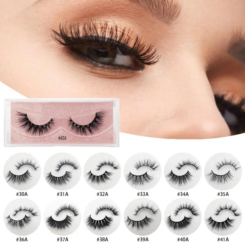 

1 pair 3d mink lashes makeup dramatic lashes makeup wispy mink false eyelashes long natural thick fake lashes