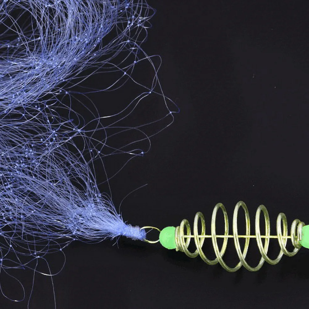 1 шт. пружина рыболовная сеть для мелководья с шариком Night со светящейся бусиной