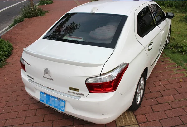 

high quality ABS material rear trunk rear wing spoiler for citroen C-Elysee 2014-2016