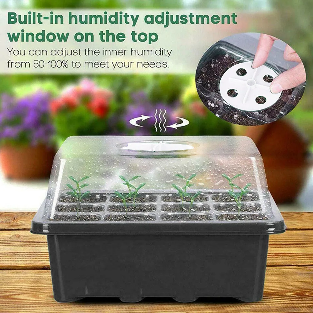 

Garden Nursery Pots 12 Hole Plant Seed Grow Box Nursery Seedling Starter Garden Yard Tray Hot Planting Garden Tools 2021