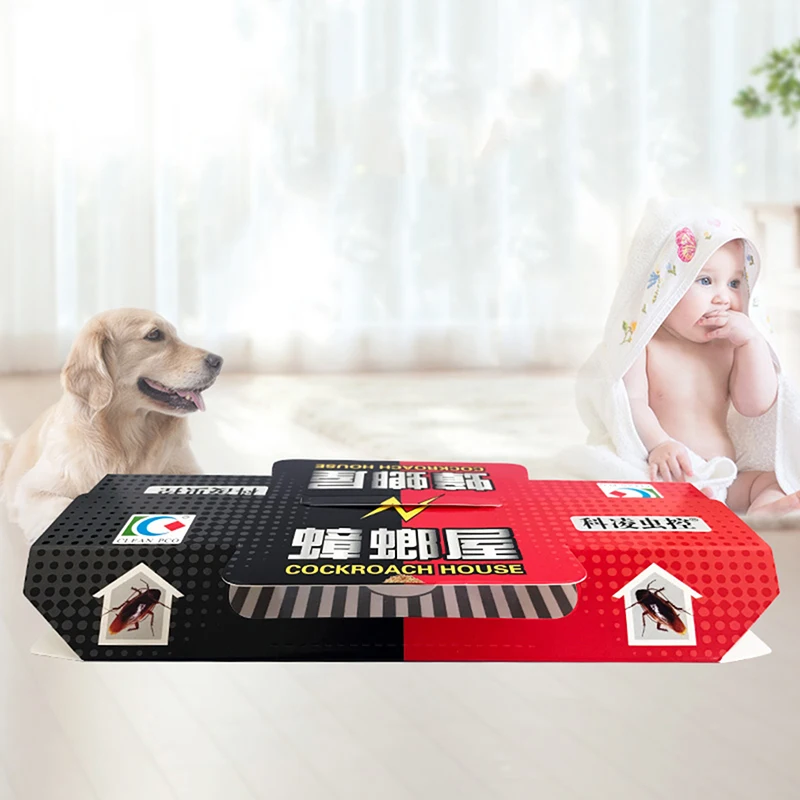 10Pcs Cockroach House Trap Repellent Killing Bait Strong Sticky Catcher Insect Pest Repeller Eco- Friendly | Дом и сад