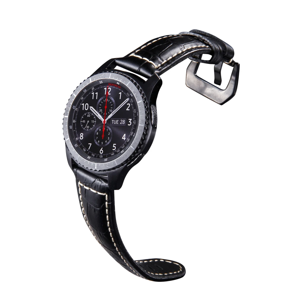 22 мм ремешок для часов Galaxy Watch 46 мм кожаный быстросъемный ремешок браслет для huawei Watch GT Amazfit GTR 47 мм Шестерня S3 ремни