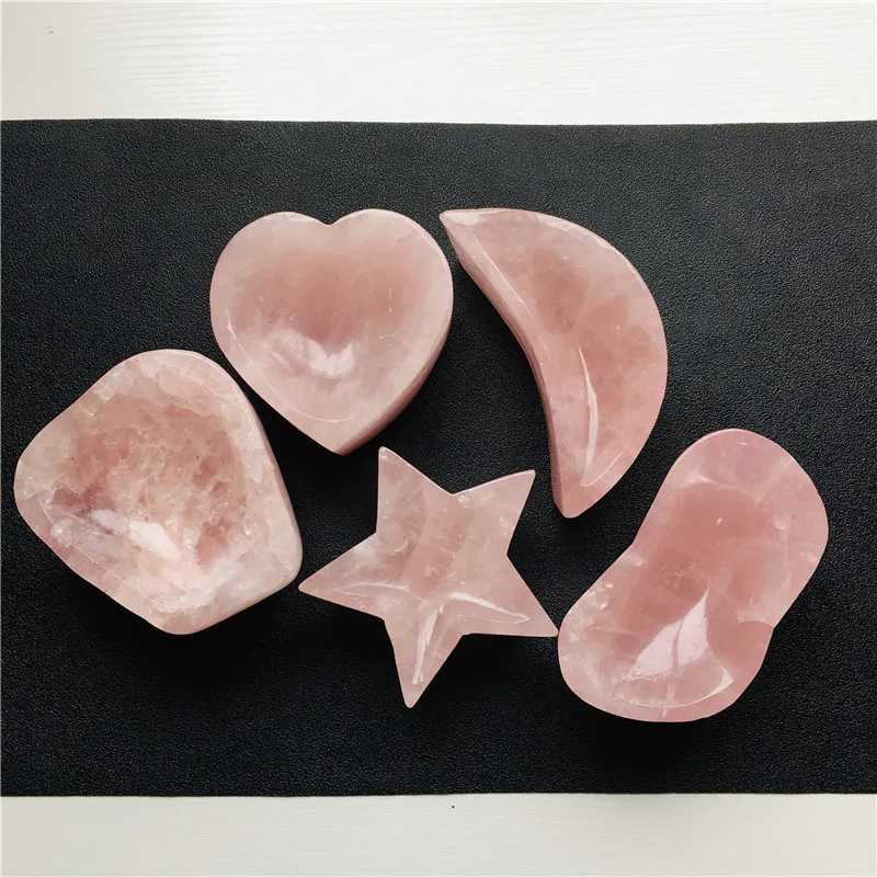 Оптовая продажа с завода Чаша Из Натурального Розового Кварца подарок в виде