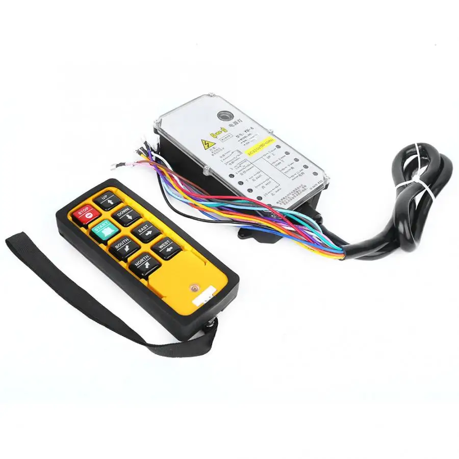 

Hoist Crane Lift Controller Remote Controller Crane Accessory Double Handle Waterproof Acid Oil Resistant