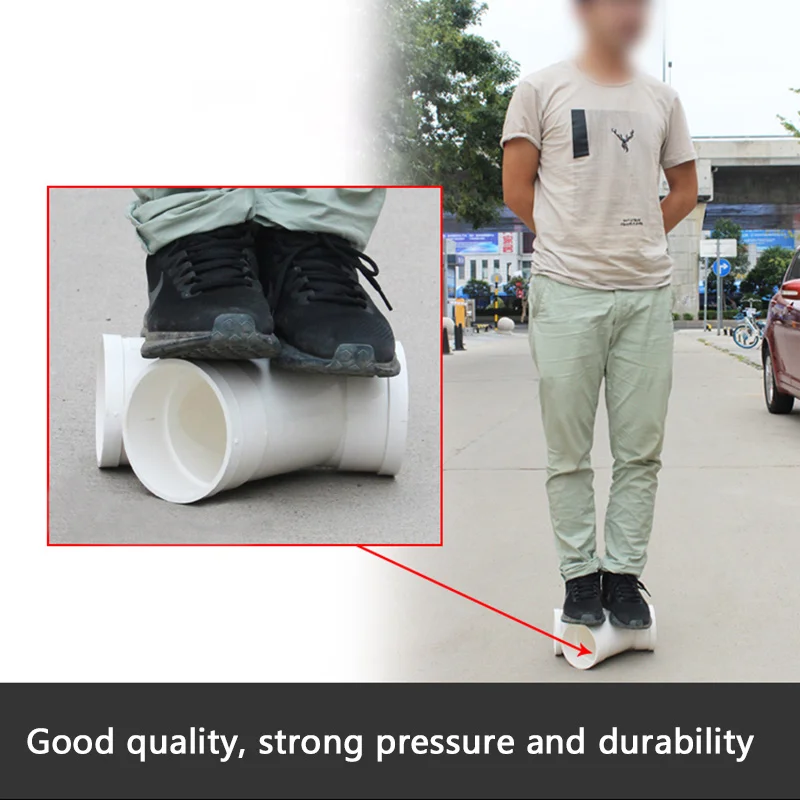 

PVC White Inner Diameter 50 75 110 160mm Drain pipe inclined tee 45 Degree Tee Y TypeTee Drain pipe Fittings Tee joint 1 Pcs