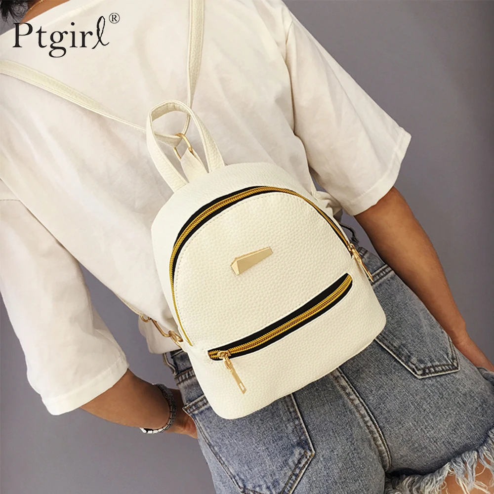 

Fashion Women Mini Backpack PU Leather College Satchel School Rucksack Ptgirl Ladies Girls Casual Travel Bags Sac mochilas mujer