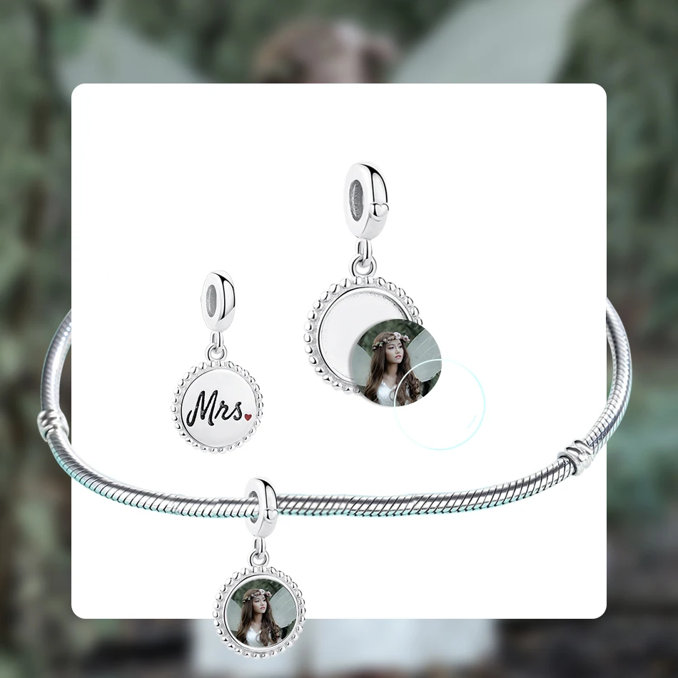 Подлинное Стерлинговое Серебро 925 пробы очаровательные бусины на заказ фото