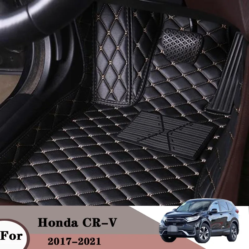 Car Floor Mats For Honda CR-V CRV CR V 2021 2020 2019 2018 2017 Car Floor Mats Auto Parts Leather Covers Accessories Protect