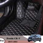 Автомобильные коврики для Honda CR-V CRV CR V 2021 2020 2019 2018 2017 автомобильные коврики автозапчасти Кожаные чехлы защитные аксессуары