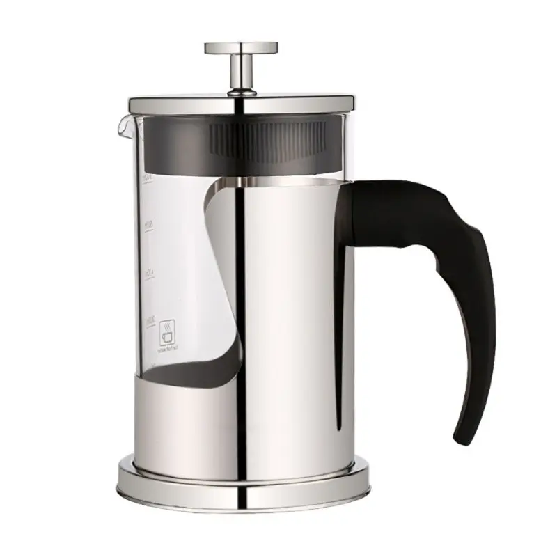 

Hand Pressure Coffee Filter Pot Stainless Steel Home Hand Brewing Milk Frother Dropshipping