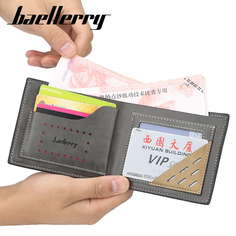 Baellerry повседневный мужской кошелек высокое качество без молнии короткие мужские
