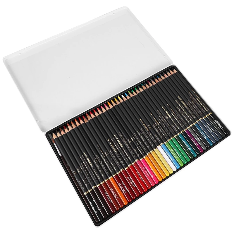 

HOT-NYONI Soft Core Watercolor Pen 36 Colors Professional Water-Soluble Color Pen for Art Supplies