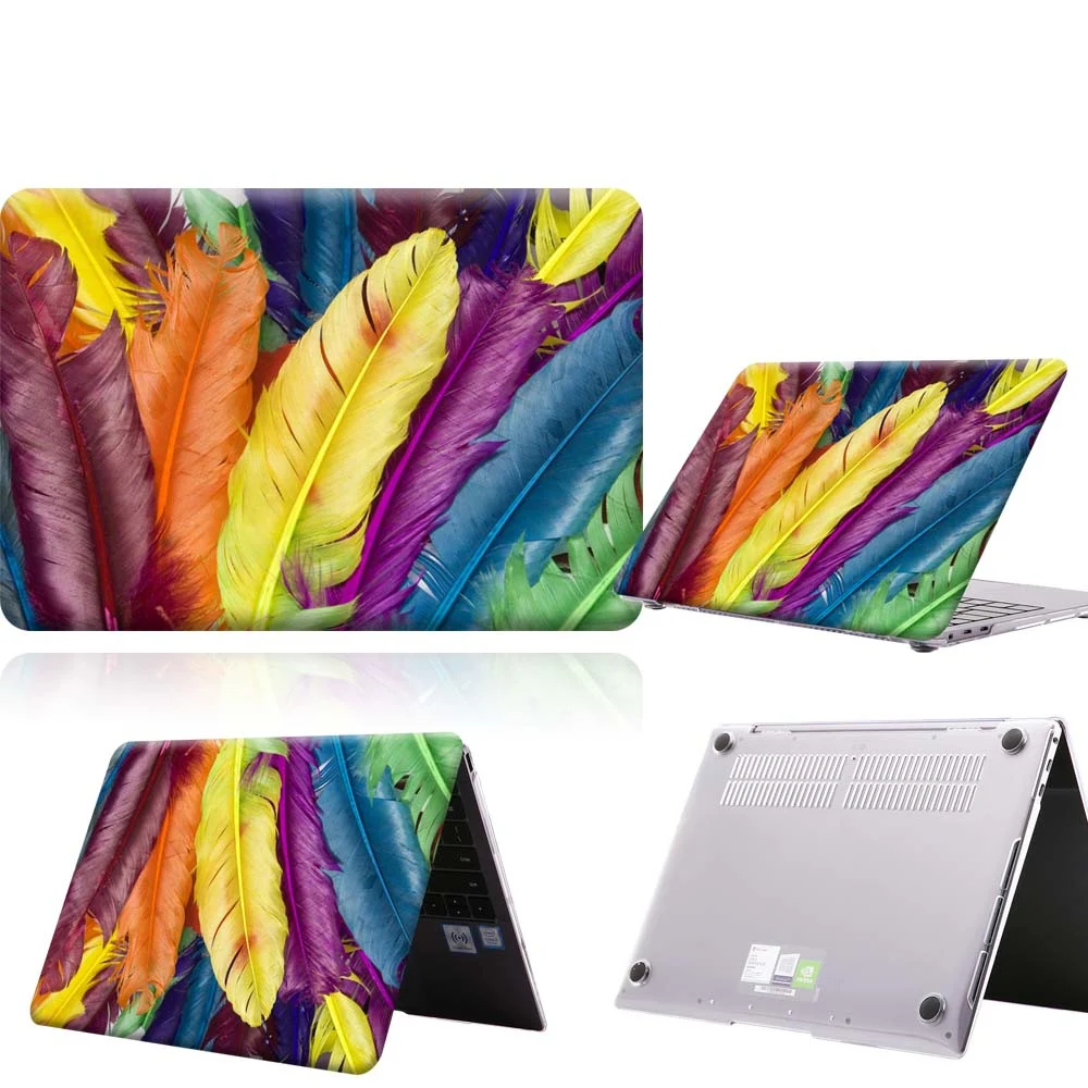 

Multi Color Feather Anti-slip Laptop Case For MateBook 13/13 AMD Ryzen/14/D14/D15/X 2020/X Pro/Pro 16.1/Honor MagicBook14/15
