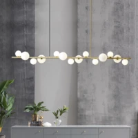 nordic simple gold color led pendant lights iron glass ball hanging lamp dining room office bar coffee shop restaurant fixtures
