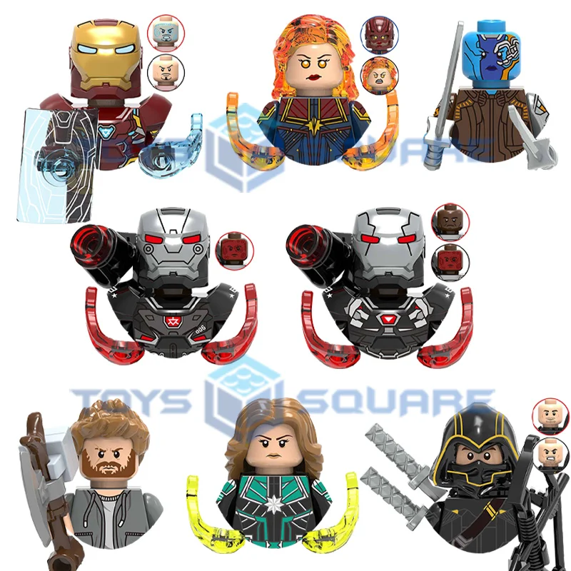 

The Iron Man Nebula Captain War Machine Thor Hawkeye Model Building Blocks MOC Bricks Set Gifts Toy For Children