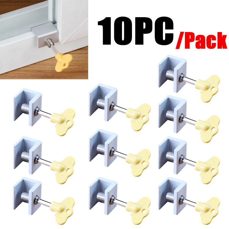 10 шт. раздвижные створки фиксаторы уход за кожей лица маска замок шкафа на окно