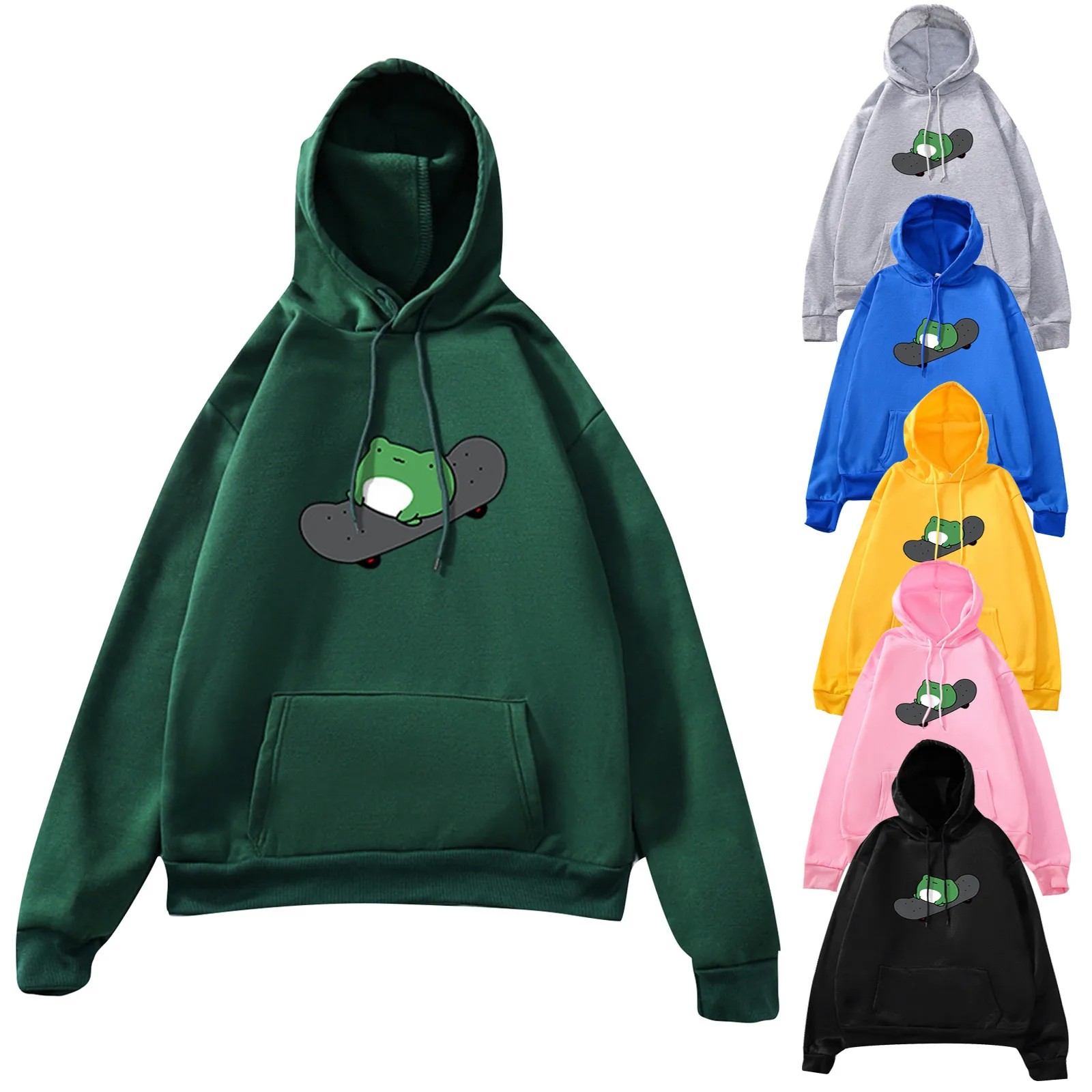 

Женская милая Толстовка с длинным рукавом и принтом для скейтборда, пуловер с капюшоном, Camisas De Mujer Top Femme Рубашка Женская 2021