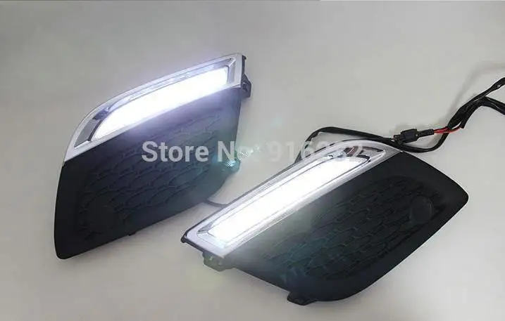 Скидка! Обшивка стиль и Водонепроницаемый12В СИД автомобильное DRL дневные ходовые