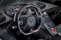 Forged  Plain Carbon Fiber Interior Trim Fit For 14-19 Huracan LP610-4  LP580-2 Coupe Spyder Steering Wheel Panel Replacement