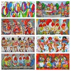 Полноразмерная Алмазная картина 5D сделай сам, картина с изображением сексуальной женщины, цветов, совы, птицы, петуха, вышивка крестиком, мозаика, рождественский подарок