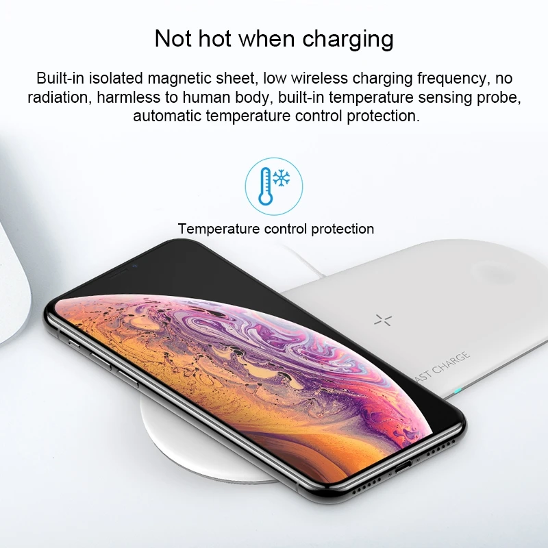 

3 in 1 Quick Wireless Charger for iPhone, Apple Watch, AirPods