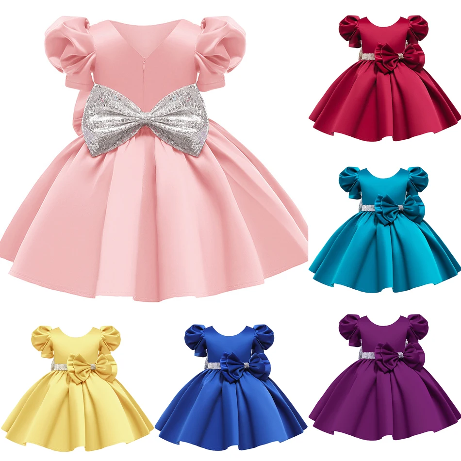 

Formal Baptism First 1st Birthday Dress for Baby Girl Christmas Sequins Princess Dresses Party Evening Dress Clothing
